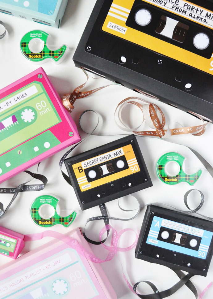 Cassette Gift Wrap for a Music Gift Card