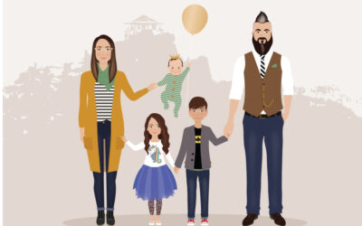 Modern custom family portrait art from 12 exceptional artists: Incredible gifts for moms, dads, and grandparents