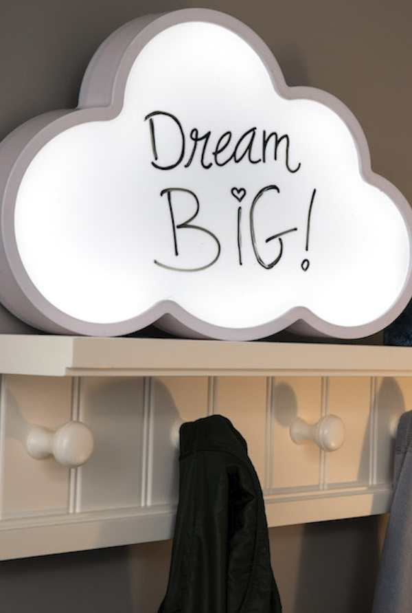 Cloud dry-erase message board | The coolest gifts for 7 year olds