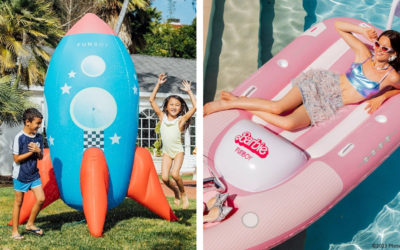 Beat the heat with 10 of the coolest backyard water toys, inflatable pools, and sprinklers.