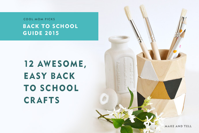 12 awesome DIY back to school crafts your kids can actually do: Back to school shopping guide 2015.