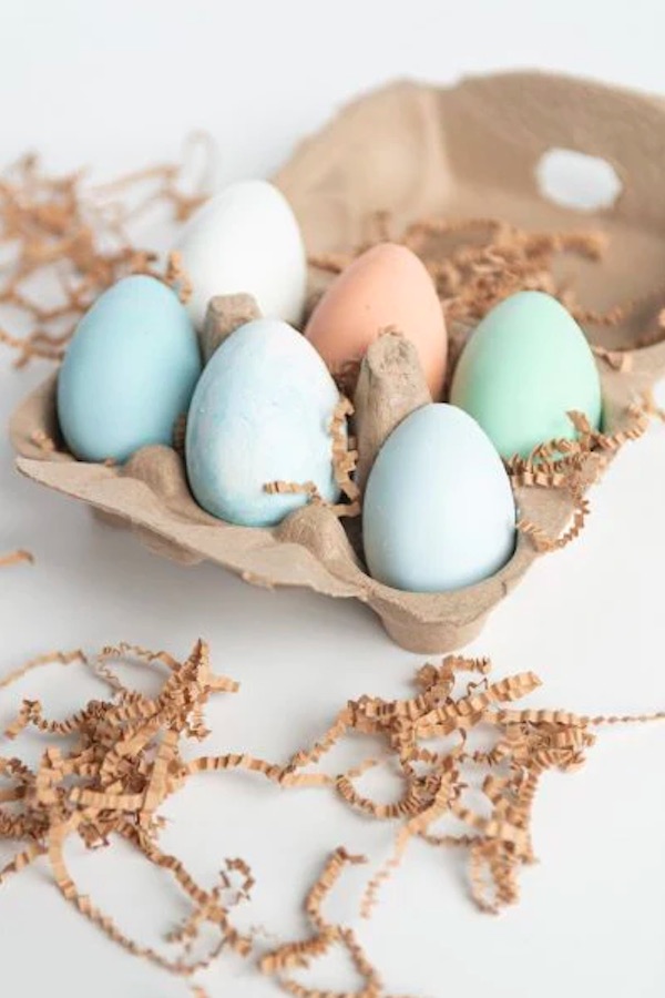 Eco-Kids egg sidewalk chalk for a non-candy Easter basket treat.