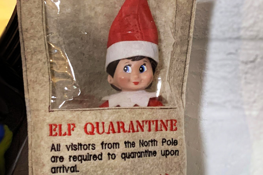 Quarantining your Elf on the Shelf. Is anything more holiday 2020 than this?