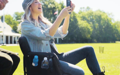 This folding stadium seat for sports parents will save your butt in the bleachers!