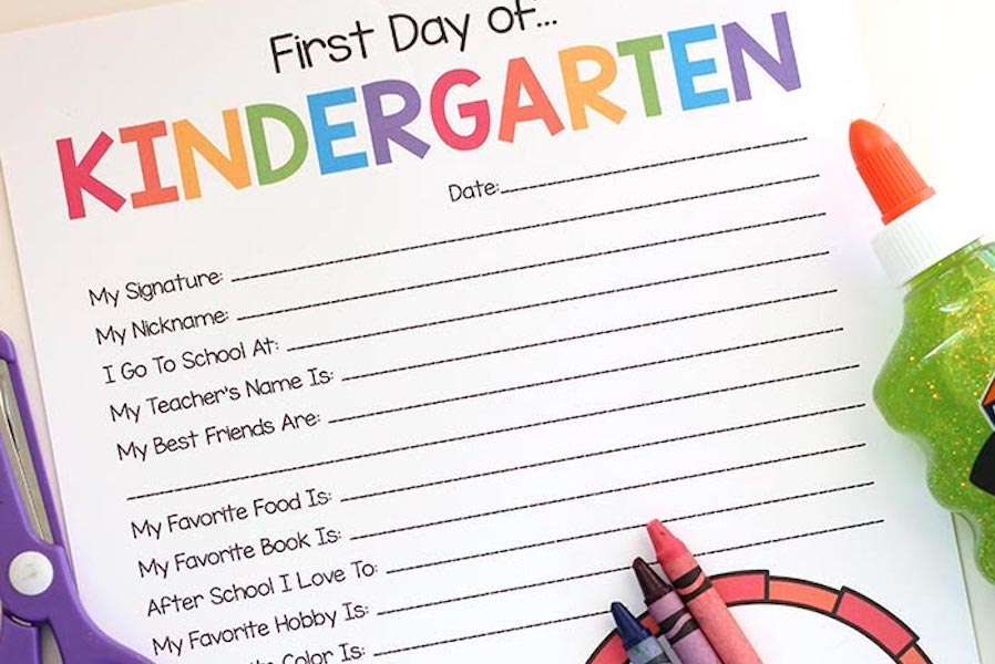 7 great Kindergarten printables for an awesome first year at school, most of them free | Back to School Guide 2019