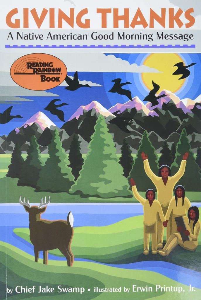 Thanksgiving books from the native perspective: Giving Thanks book for kids by Native Chief Jake Swamp