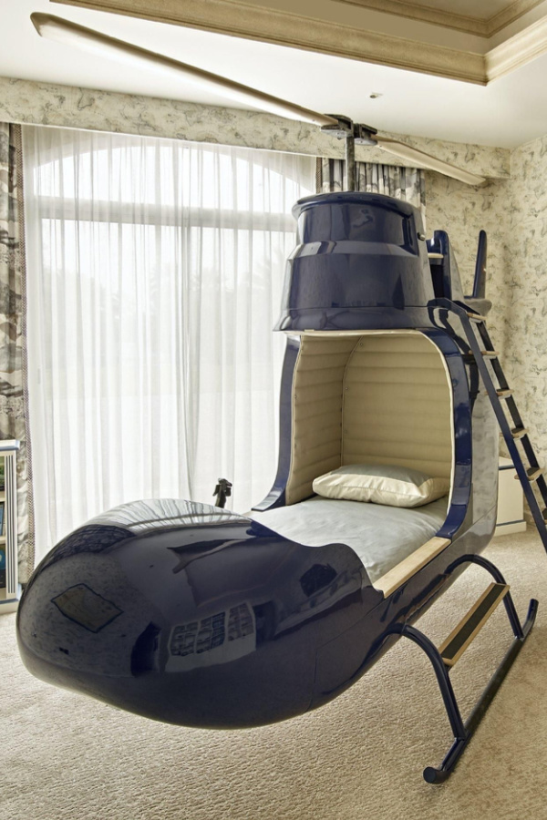 Custom helicopter bed for kids from Dragons of Walton Street | The coolest gifts for 4 year olds