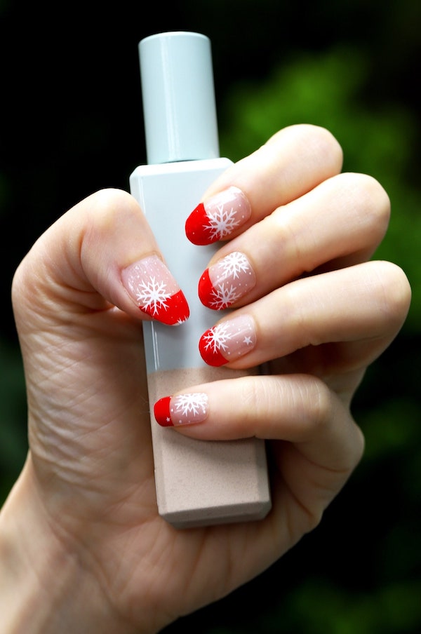 Winter nail trends 2021-22: Cleble Nails on Etsy has so many fabulous holiday themed decals