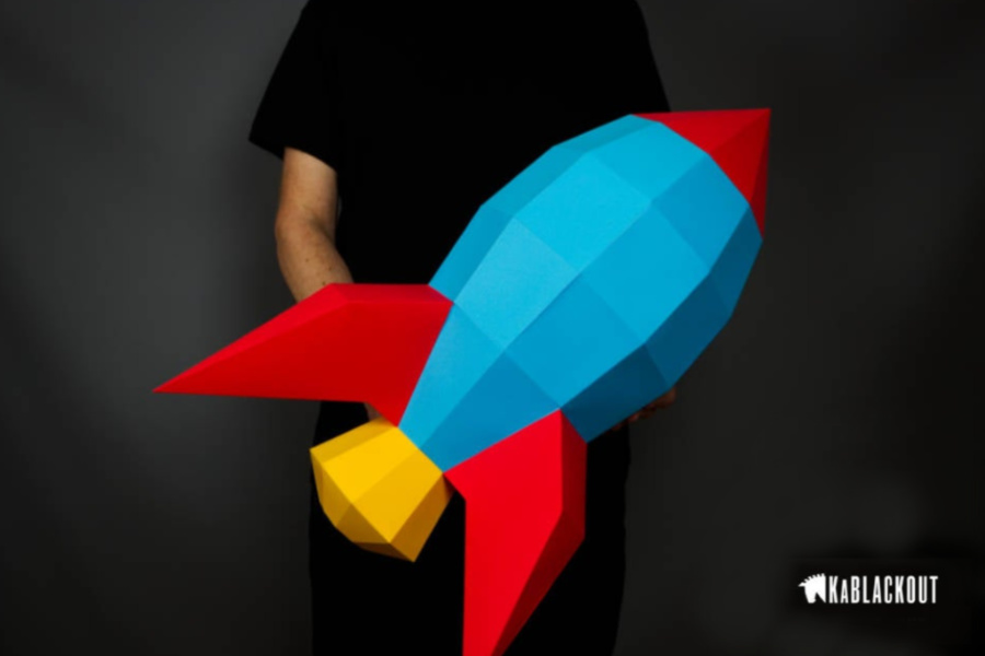 This amazing DIY rocket craft is perfect for kids now obsessed with the moon landing.