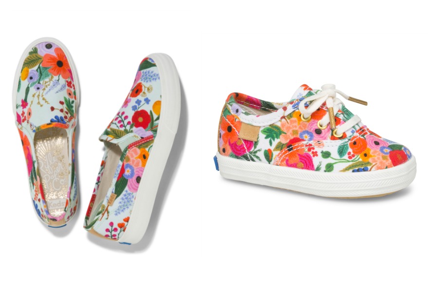 Twinning done right, with mom + me shoes from KEDS x Rifle Paper Co.