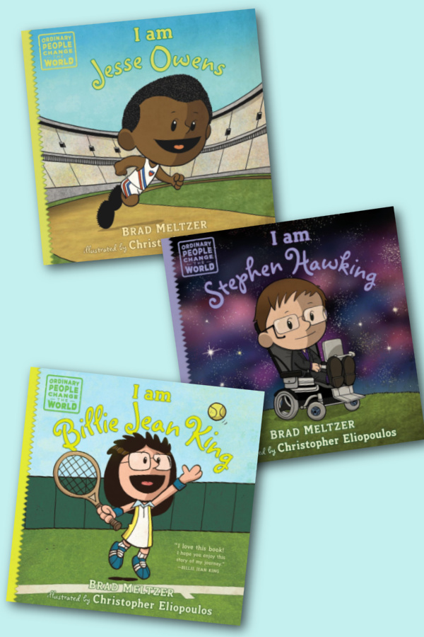 New Brad Meltzer Books to help introduce kids to diverse figures in history: Jesse Owens, Stephen Hawking, Billie Jean King and more New Brad Meltzer Books to help introduce kids to diverse figures in history: Jesse Owens, Stephen Hawking, Billie Jean King and more