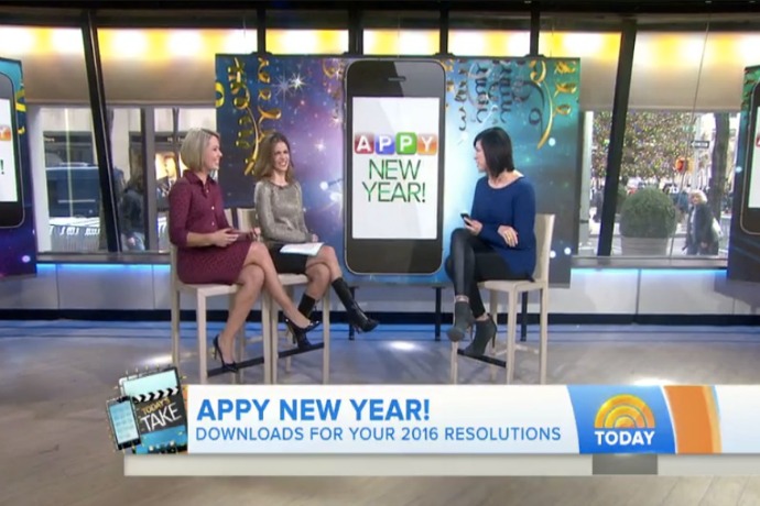 Kristen Chase on the Today Show: New Years Apps