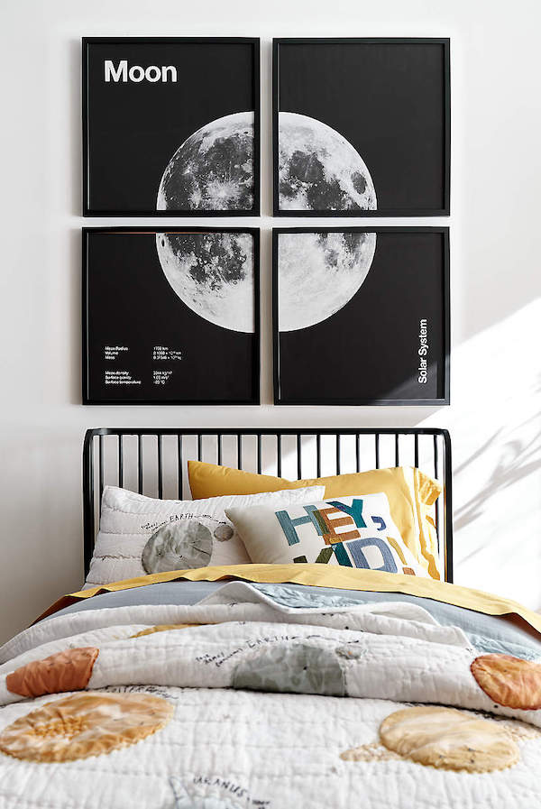 Cool quilts and bedding in themes like space, sports, or rainbows: Best gifts for 4-year-olds