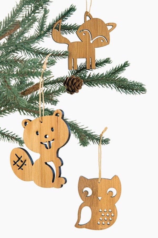 This trio of little ornaments from Paper Culture is just over $15