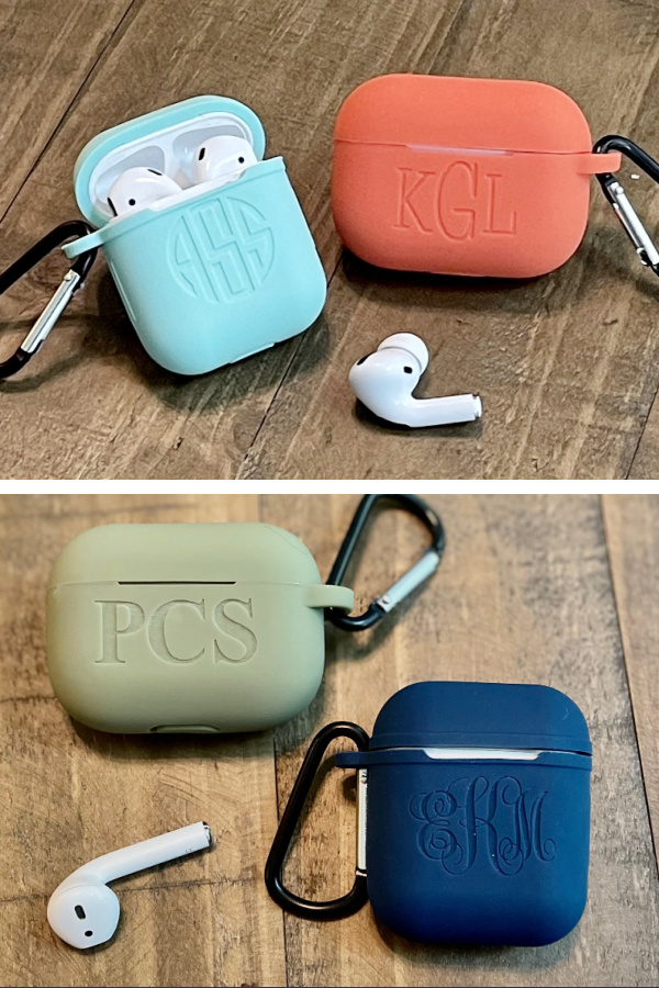 Personalized AirPod cases from Crafts and Splinters are a great holiday gift to help kids keep track of their AirPods Personalized AirPod cases from Crafts and Splinters are a great holiday gift to help kids keep track of their AirPods