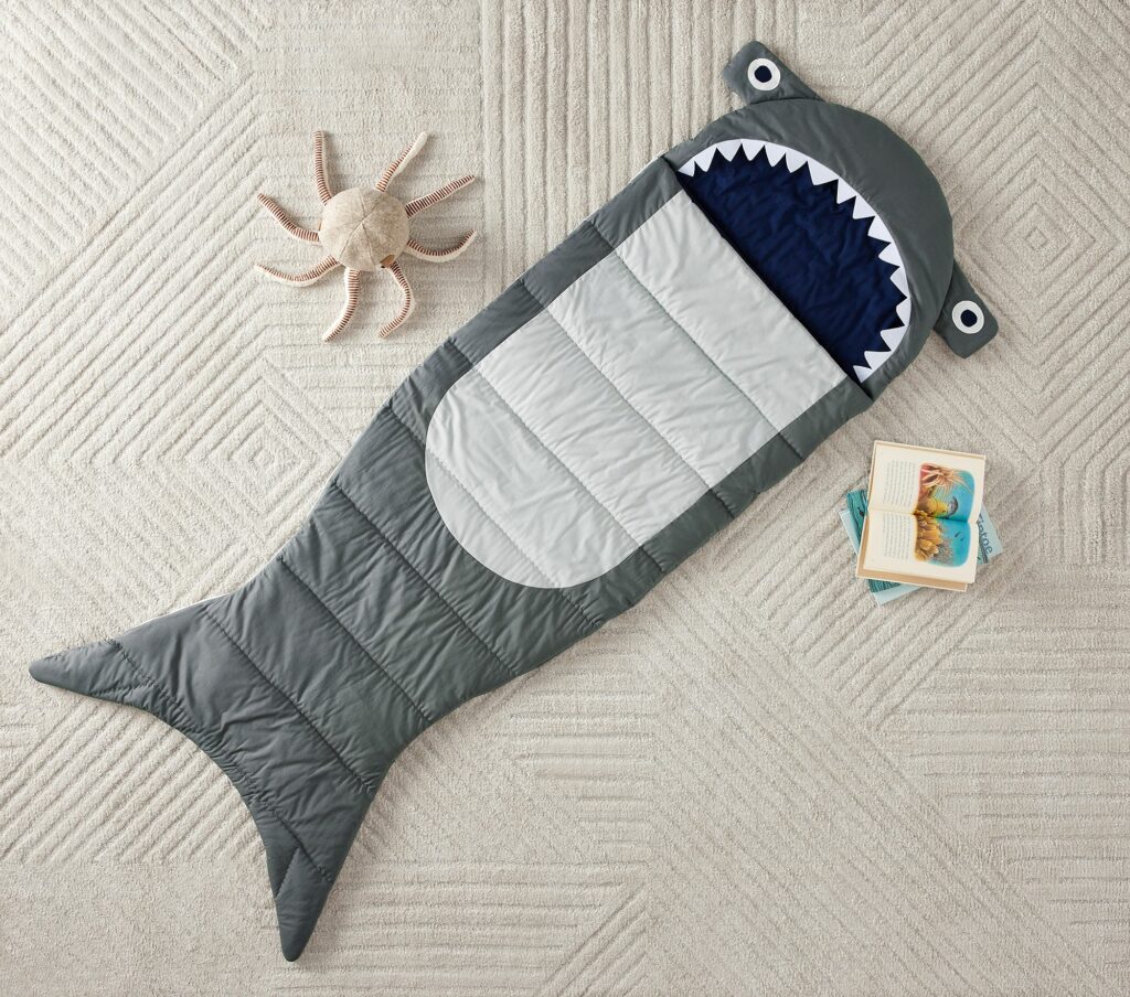 Personalized shark sleeping bag: unique personalized gifts for kids Personalized shark sleeping bag: unique personalized gifts for kids
