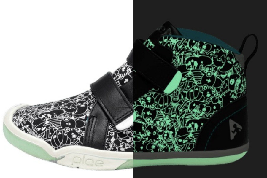 These new PLAE x Jasper Wong glow-in-the-dark sneakers are lit (ha)