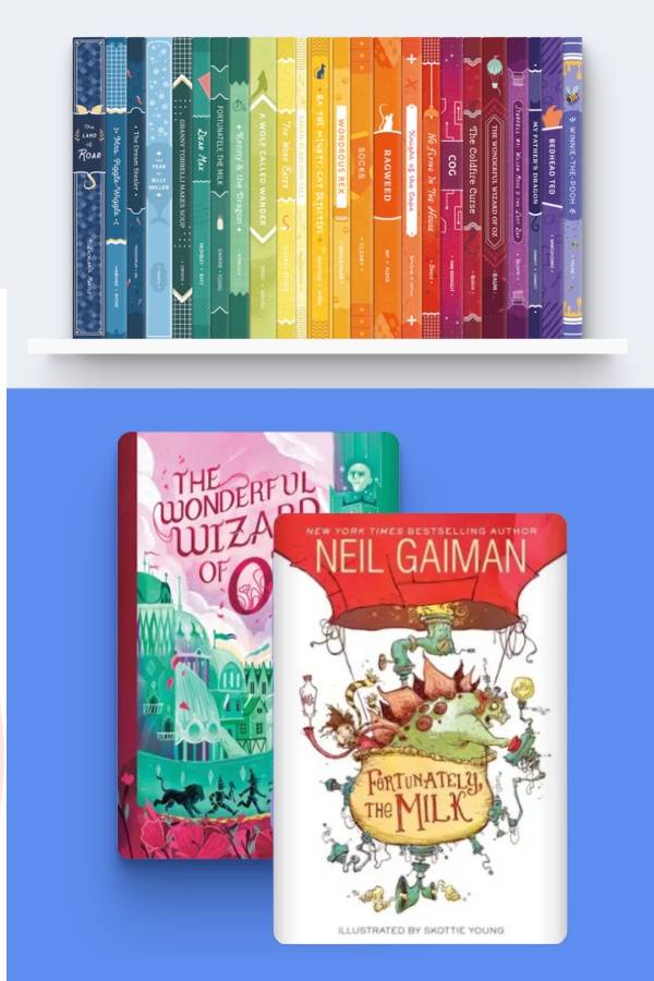 Stunning rainbow collection of 24 junior chapter books: Cool gifts for 7 year olds