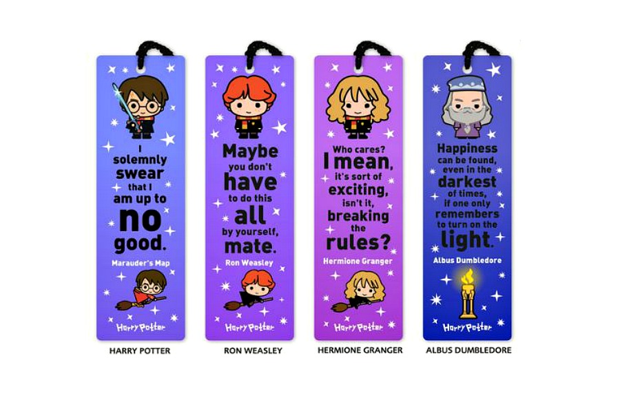 These Harry Potter bookmarks make reading more magical.