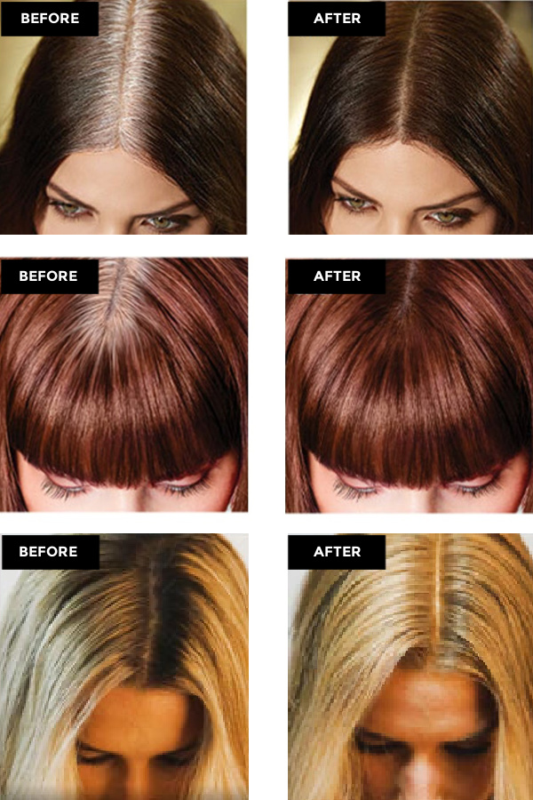 Style Edit root DIY concealer products: before/after photos