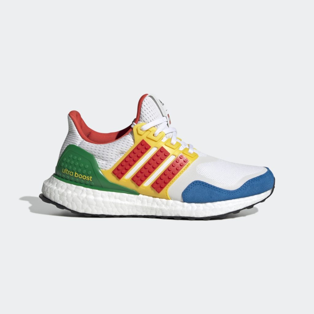 The new Adidas x Lego ultra boost DNA sneakers for kids