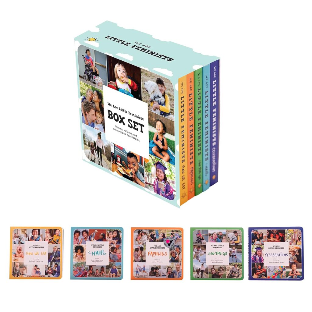 We Are Little Feminists Box Set of board books celebrating diverse families: Best gifts for 2 year olds