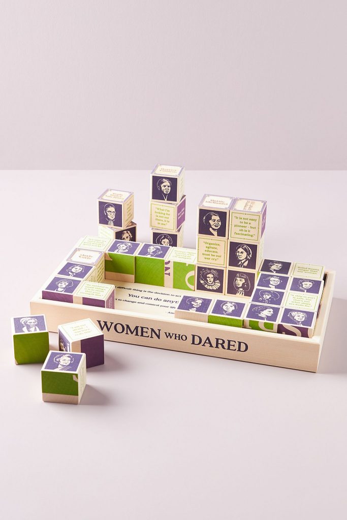 Feminist baby gifts: Women who dared block set