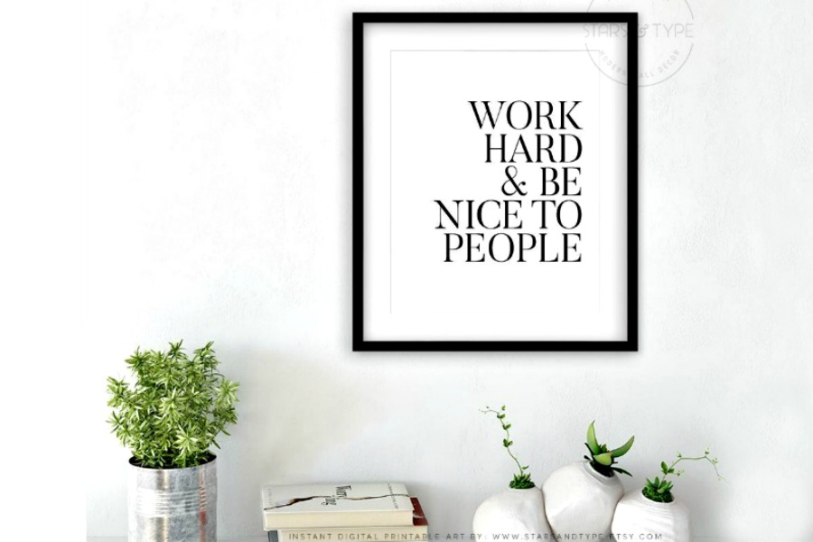 10 inspirational art prints for grads that will encourage them to work hard, be kind, and follow their dreams.
